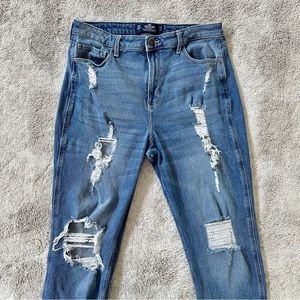 Women’s 15 Hollister Vintage Stretch Ultra High Rise Mom Jeans, 32W / 27L